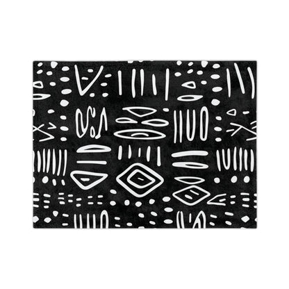 Black and White Rhythm Minky Blanket