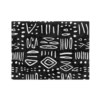 Black and White Rhythm Minky Blanket