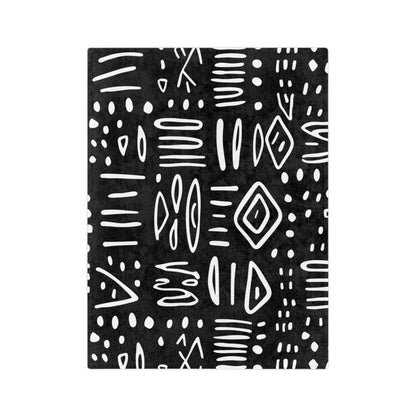 Black and White Rhythm Minky Blanket